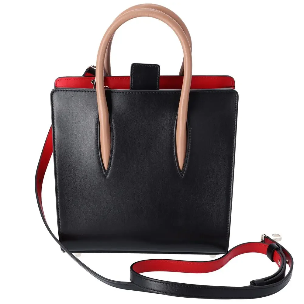 Christian Louboutin Paloma Small Handbag Black Beige Multi Leopard Leather - Picture 3 of 8